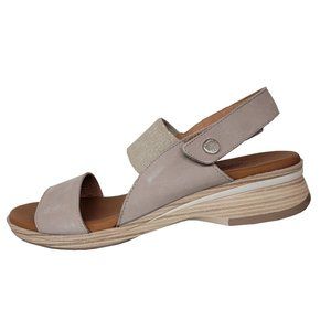 Paula Urban Nabuk Sandal Tan & Tortola  Size  6.5 Style 4-8443 NIB